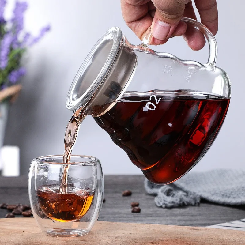 Coffee Equipment Accessories - 뚜껑이 있는 핸드 브루 커피 물병,