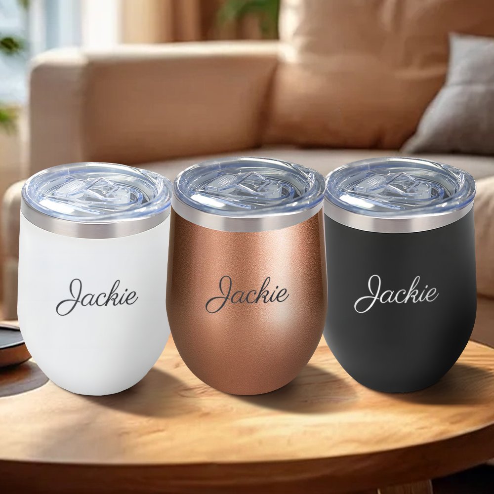Coffee Equipment Logo - 360ml 스테인리스 스틸 에그쉘 와인 텀블러