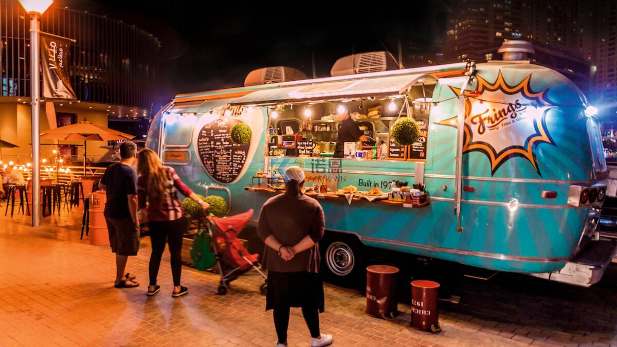 완전 장착 캐러밴 바 자판기 카트, 트레일러 주방, 밴 - Coffee Van Equipment 리뷰 및 가격