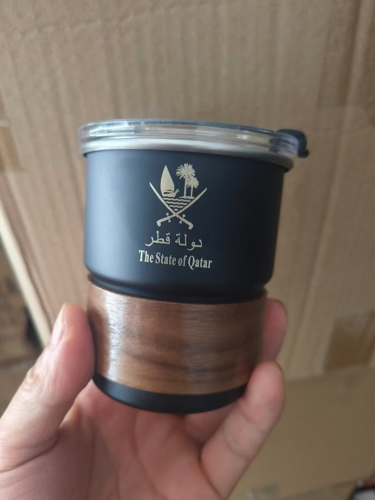 뚜껑이 달린 스테인레스 스틸 컵 맥주 머그잔, 카타르  - Coffee Equipment Logo 리뷰 및 가격