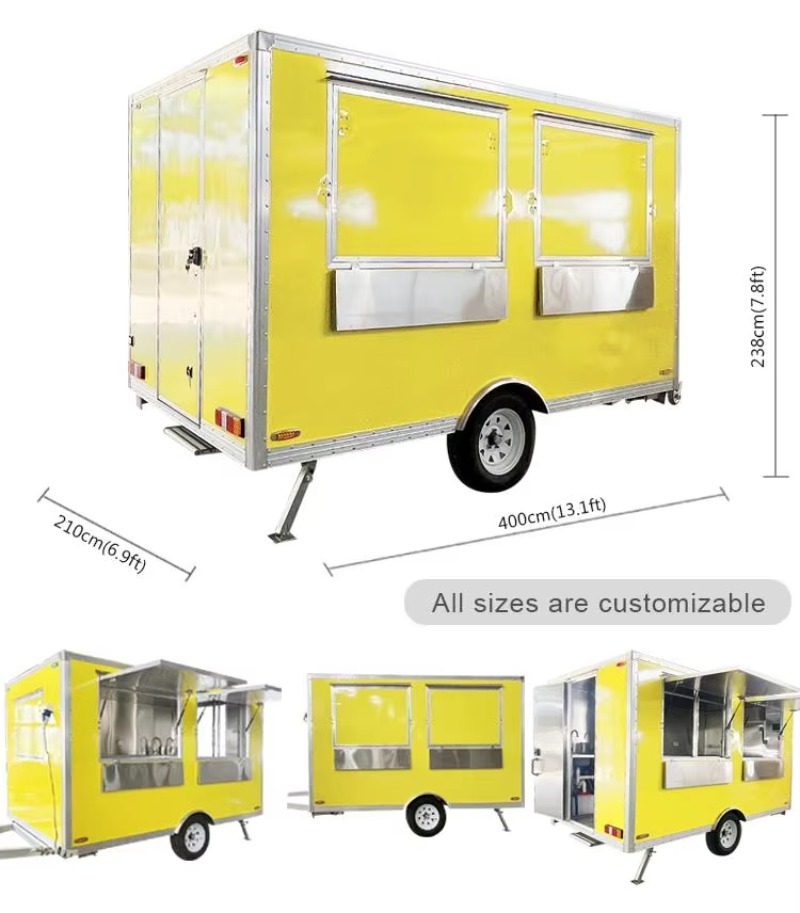 CE 인증 완비된 이동식 패스트푸드 밴 커피 판매 트레 - Coffee Van Equipment 리뷰 및 가격