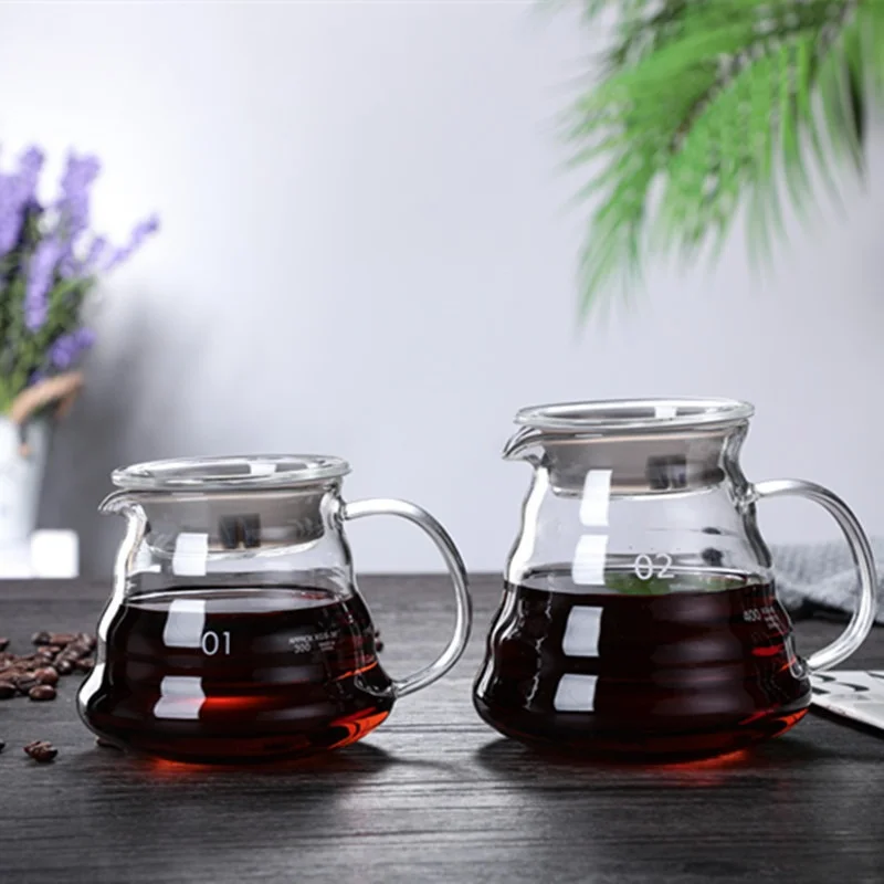 뚜껑이 있는 핸드 브루 커피 물병, 구름 모양 투명 유 - Coffee Equipment Accessories 리뷰 및 가격