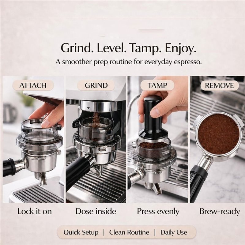 B51CNEW! 트위스트-락 포타필터 깔때기 54mm  - Breville Espresso Barista Touch 리뷰 및 가격